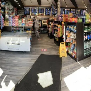 he inside of a convenience store