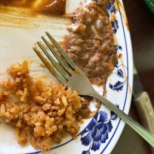 The fried rice was excellent wish I was a bit more on the plate