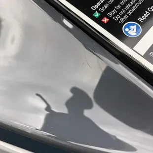 The scratches left by Adam.