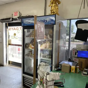 the inside of a convenience store
