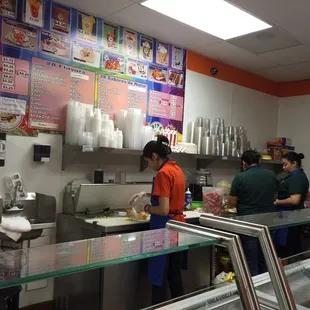 Workers hard at work