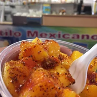 I like it simple. Fruit is always fresh and ripe