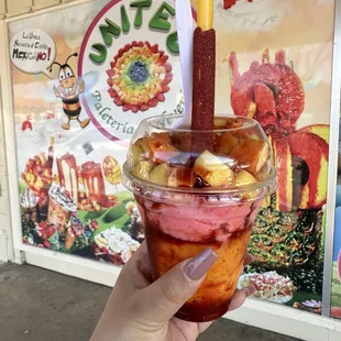 Mangonada w guava ice cream and mango ice cream