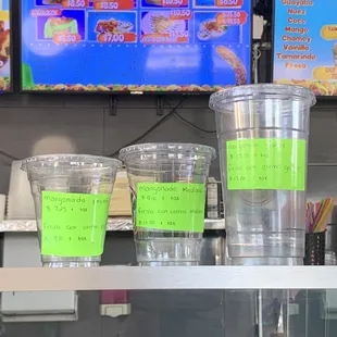 Sizes and prices as of 6/2023