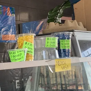 Sizes and prices as of 6/2023