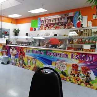 the interior of a restaurant