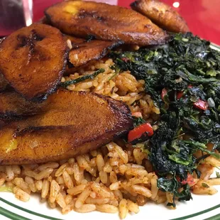 Jollof Rice with plantain