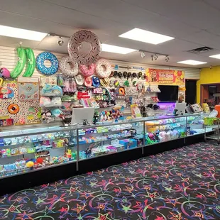 United Skates - prize area. To get your winning prizes