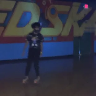 A part of the skating floor