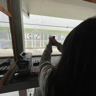 My daughter practicing w/ the Glock 19!
