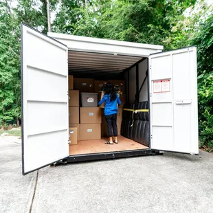Barn doors make for easy loading and unloading