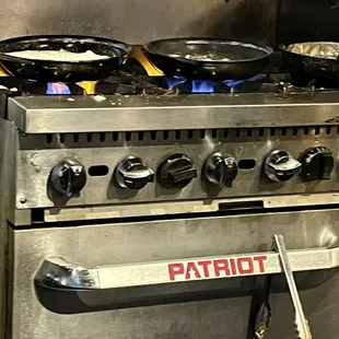 Cooking area at the bar