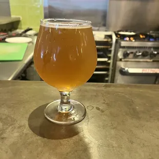 Peach vanilla bean cold brew blonde