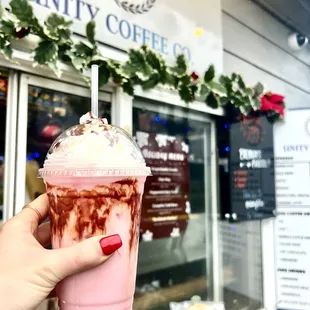 Captain Crunch Mocha with White Coffee and Chocolate Drizzle