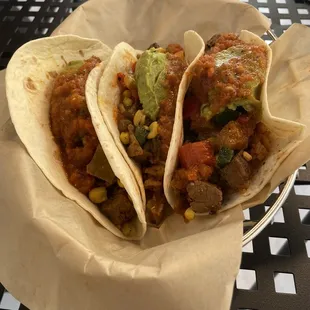 Three Tacos