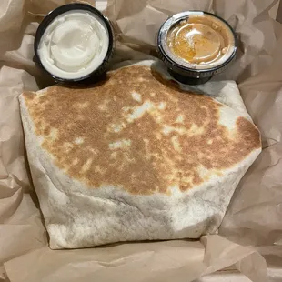 Crunch Wrap, Sour Cream (2 oz, GF), chipotle mayo