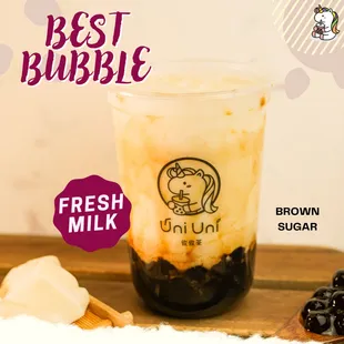 Brown Sugar Bubble Fresh Milk