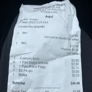 Receipt receipt