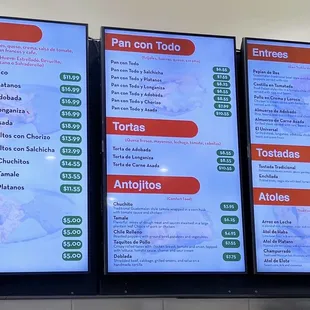Menu, August 2023. Cc&apos;s accepted.