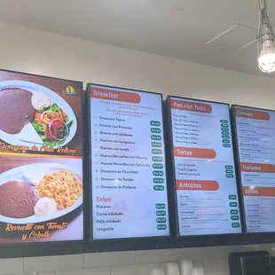 pancakes, menu