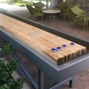Outdoor shuffleboard, made in Texas!