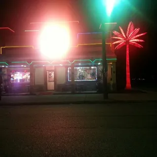 outside