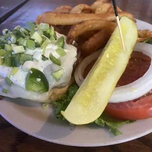 Firecracker burger. Spicy!