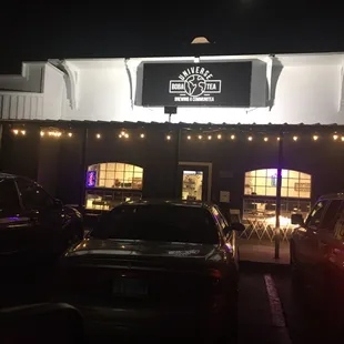 Tea shop in the night..