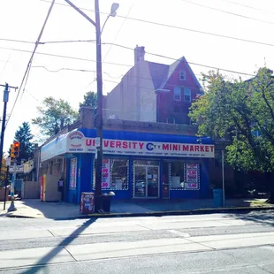 the exterior of the building