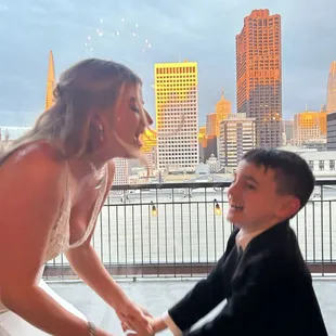 Giant window overlooking the city