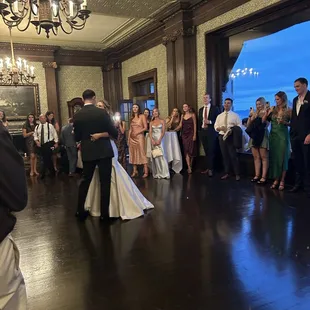 Ceremony space becomes the dance floor