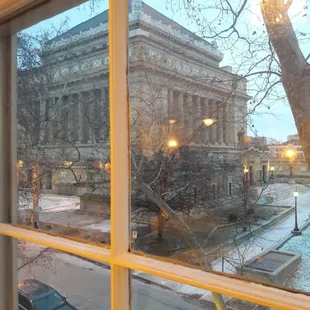 Soldiers and Sailors across the street.