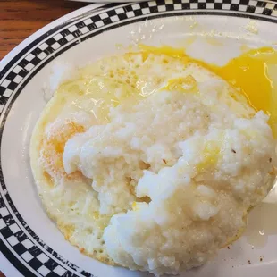 Girts with over medium eggs