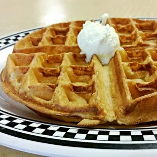 waffles, food