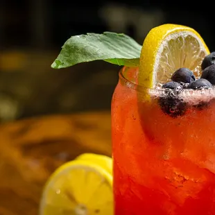 a closeup of the drink