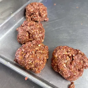 Burgers made in house