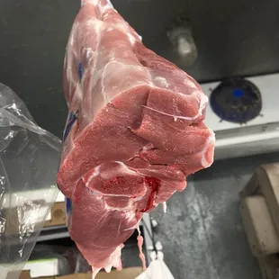 Veal meat leg