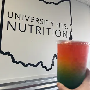 Rainbow mega tea with logo