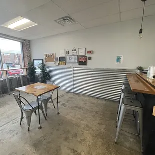 a view of the inside of a restaurant