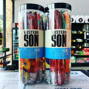 two bottles of western son