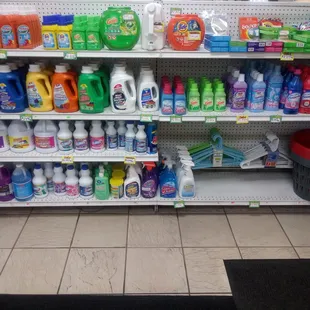 We carry a wide range of products for your laundry needs. We also offer fluff and fold for 99 cents a pound with a minimum of 15 pounds.