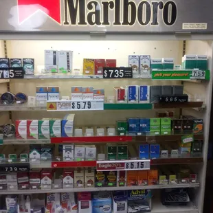 We have a variety of cigarettes for all you smokers out there.