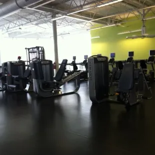 Some of the machines on the second floor.