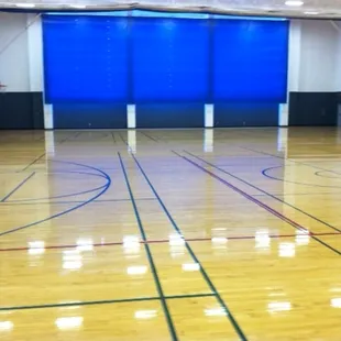 The North basketball courts.