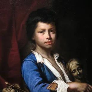 Giuseppe Ghislandi; Portrait of a Young Artist; circa 1735; oil on canvas