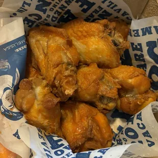 Bone in Buffalo wings take out!