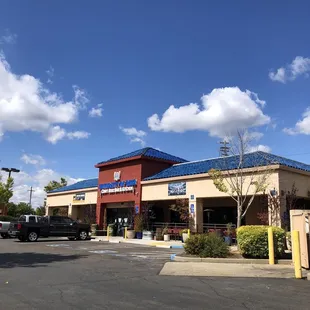 the outside of the building