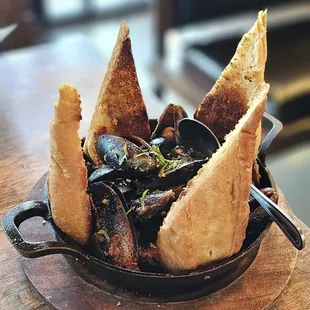 Spicy Mussels and Chorizo $22