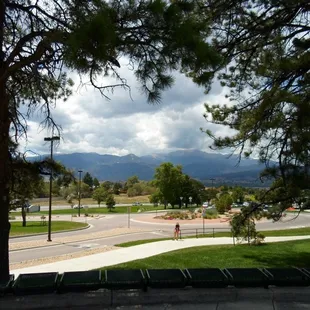 View of mountains from main campus