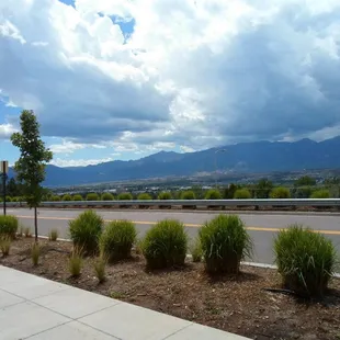 View of mountains from outside UCCS Rec Center